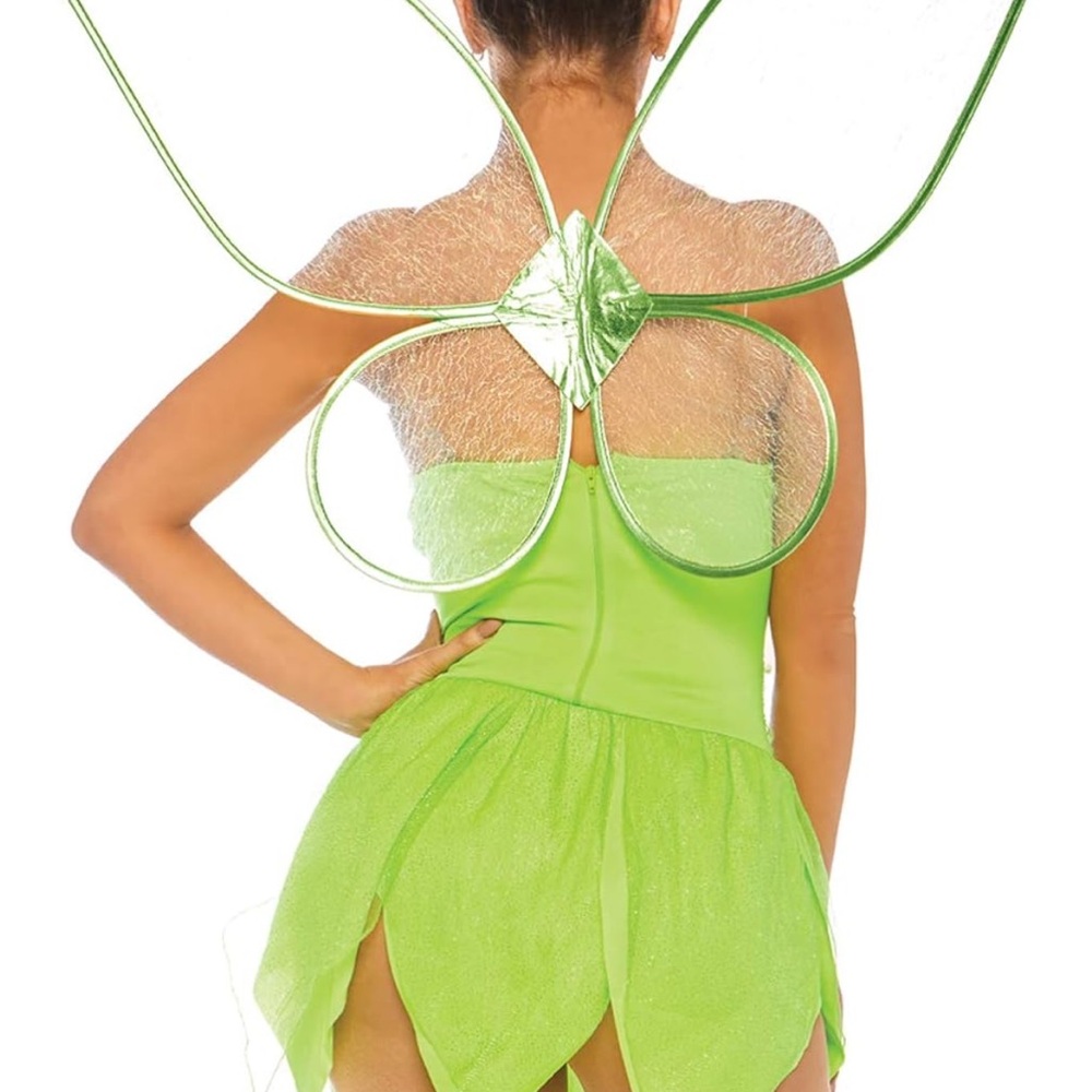 Shimmering Green Fairy Costume Dress - Picture 2 of 3